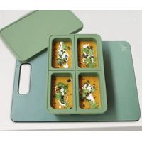 Microgarden Silicone Freezer Tray 4 Portion - Eucalyptus